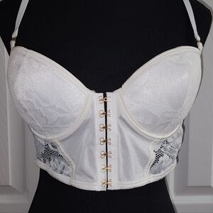 La Senza lace corset crop push up